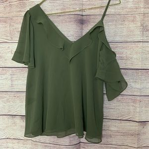 1.State One shoulder blouse XS